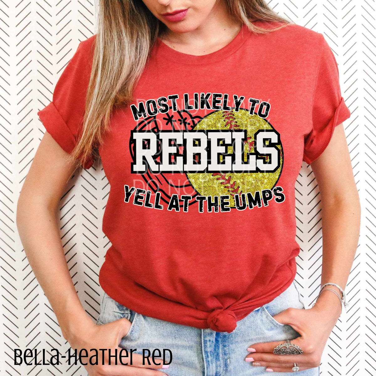 Rebels most likely to SOFTBALL 82205 DTF transfer