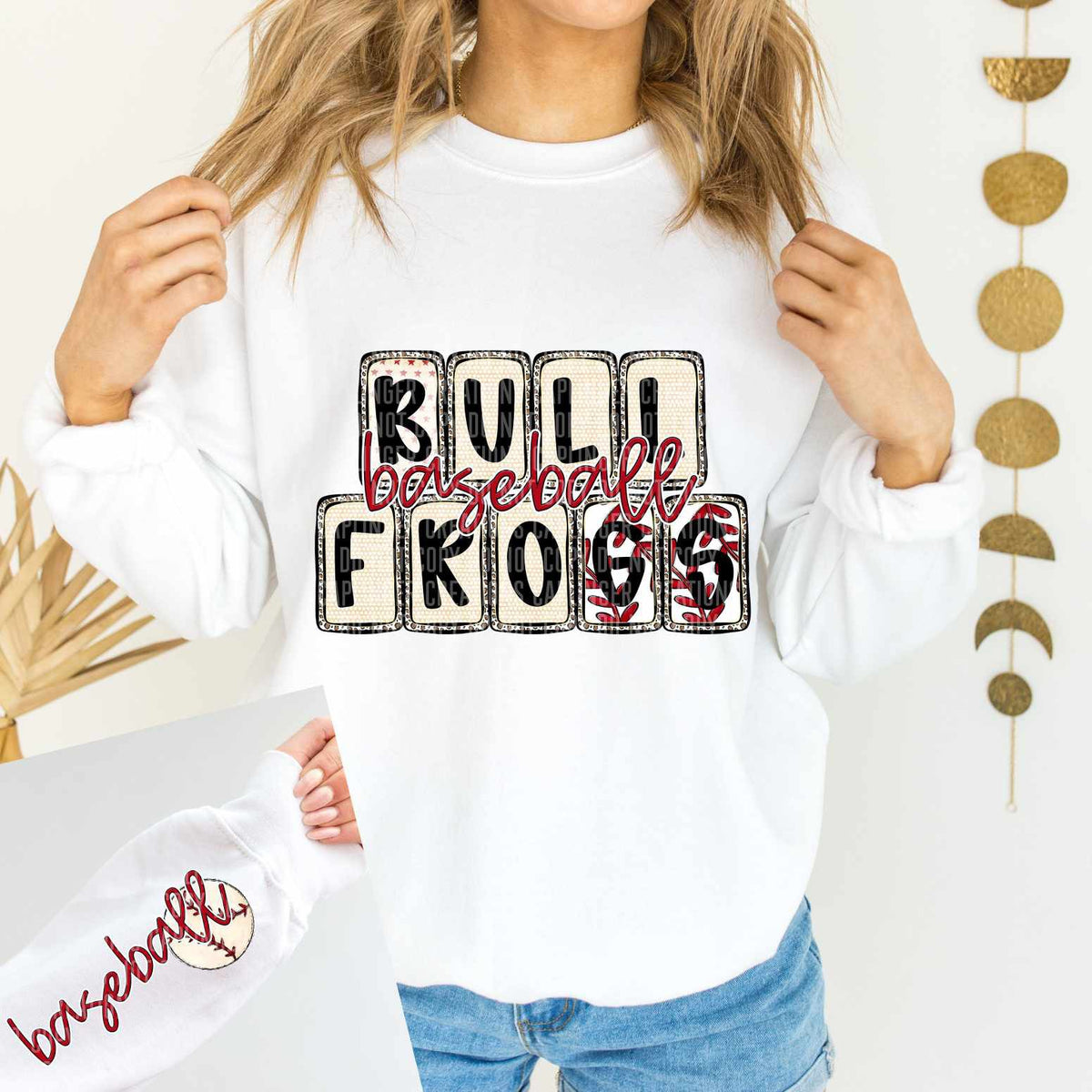 Bullfrogs Baseball FRONT (caplinger) 82630 DTF transfer