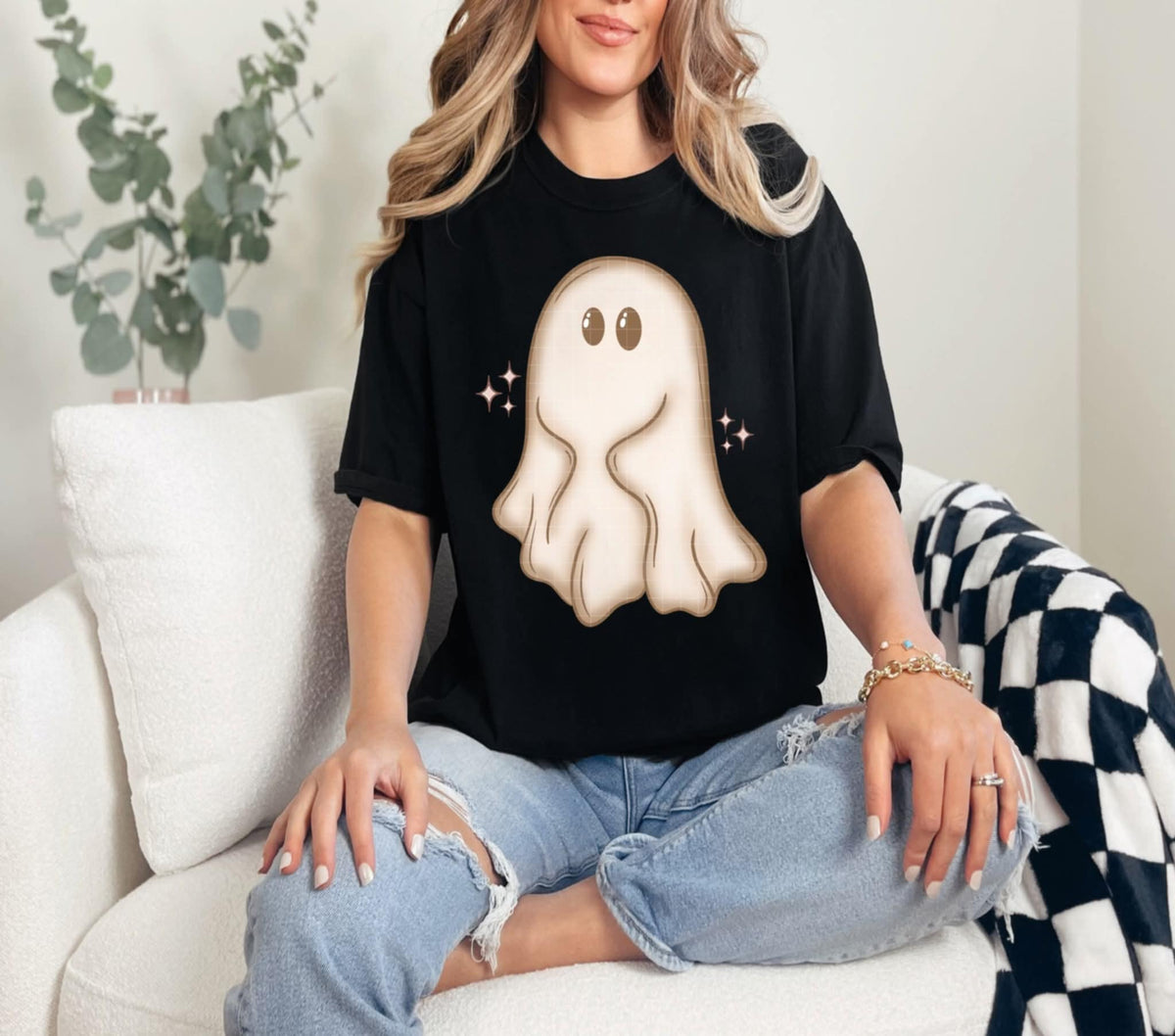 Single Tan Ghost (Linda) DTF Transfer