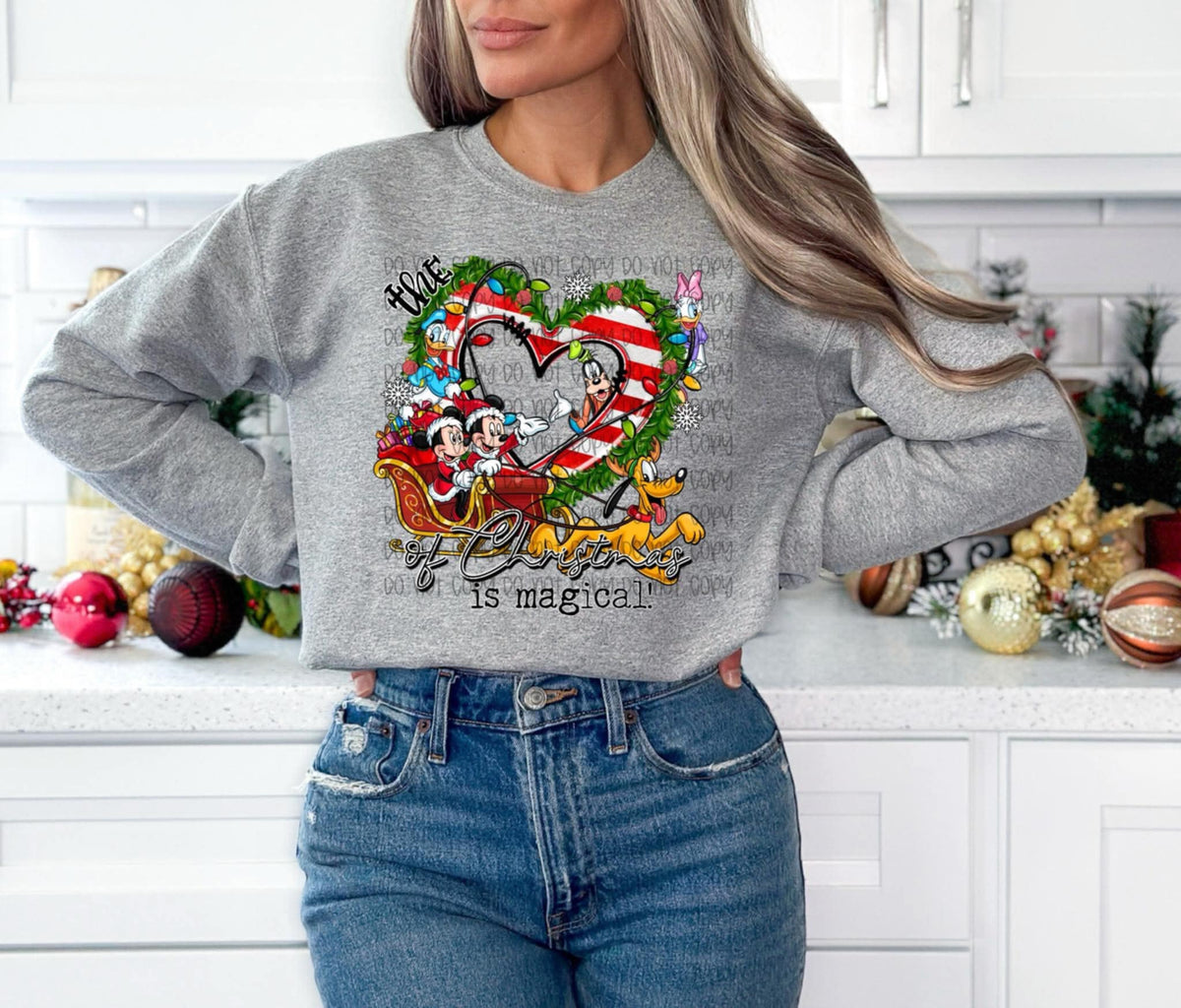 The Heart of Christmas mouse (SSD) DTF transfer
