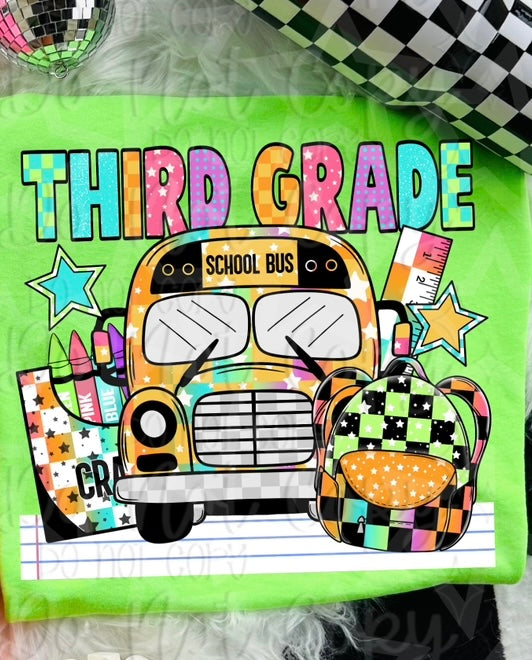 Third grade bus (Virgo) 107015 DTF transfer – Mud & Grace Transfers
