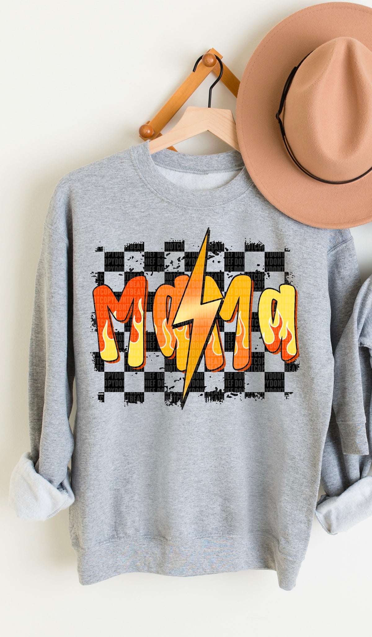 Mama flames 97619 DTF transfer