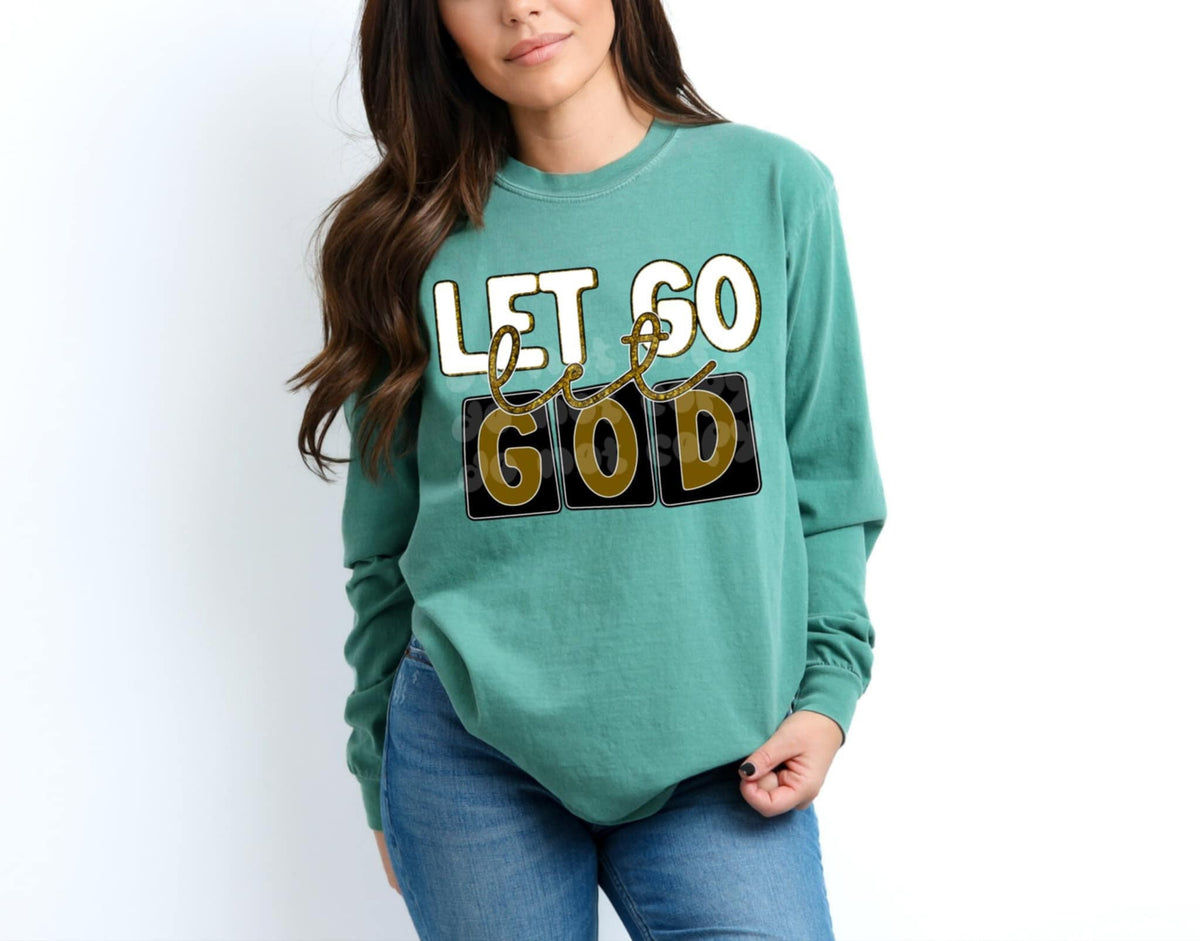 Let go let god 91426 DTF transfer