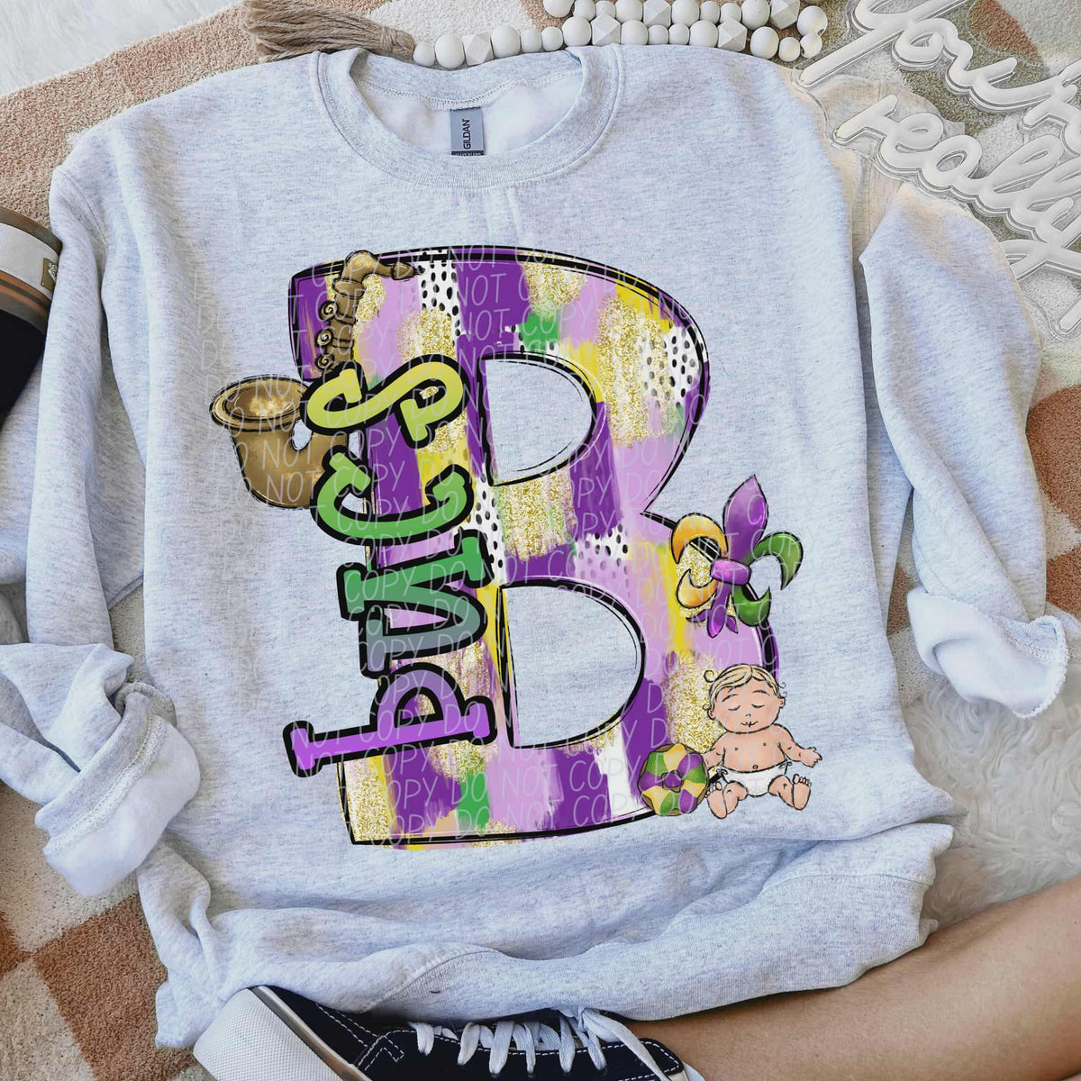 Bucs Mardi Gras (city) DTF Transfer