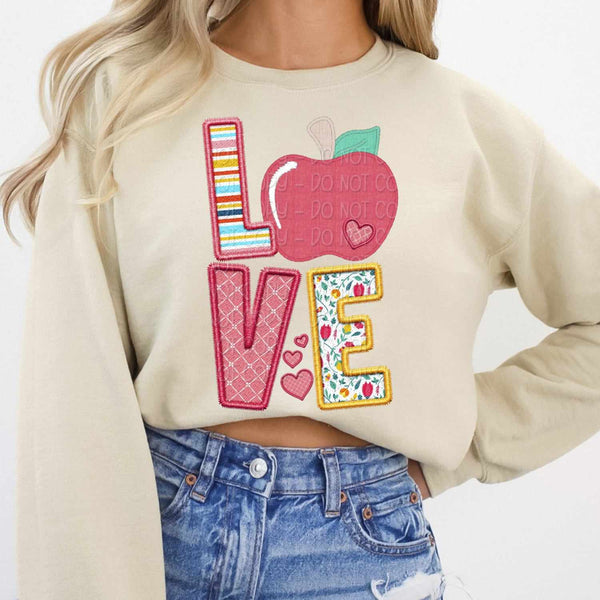 Love Apple STACKED 73701 DTF transfer