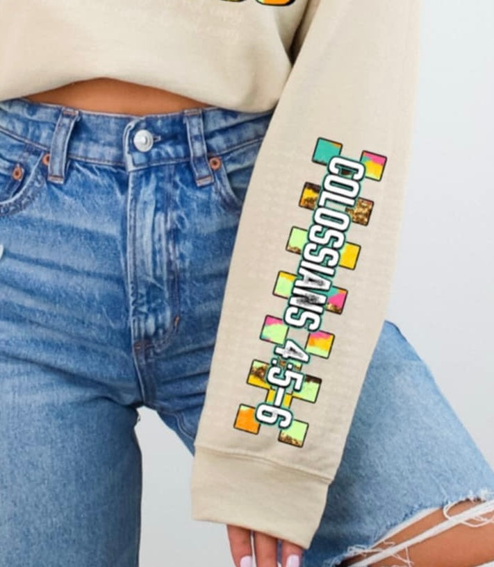 Let your speech always be gracious sleeve 87447 DTF transfer
