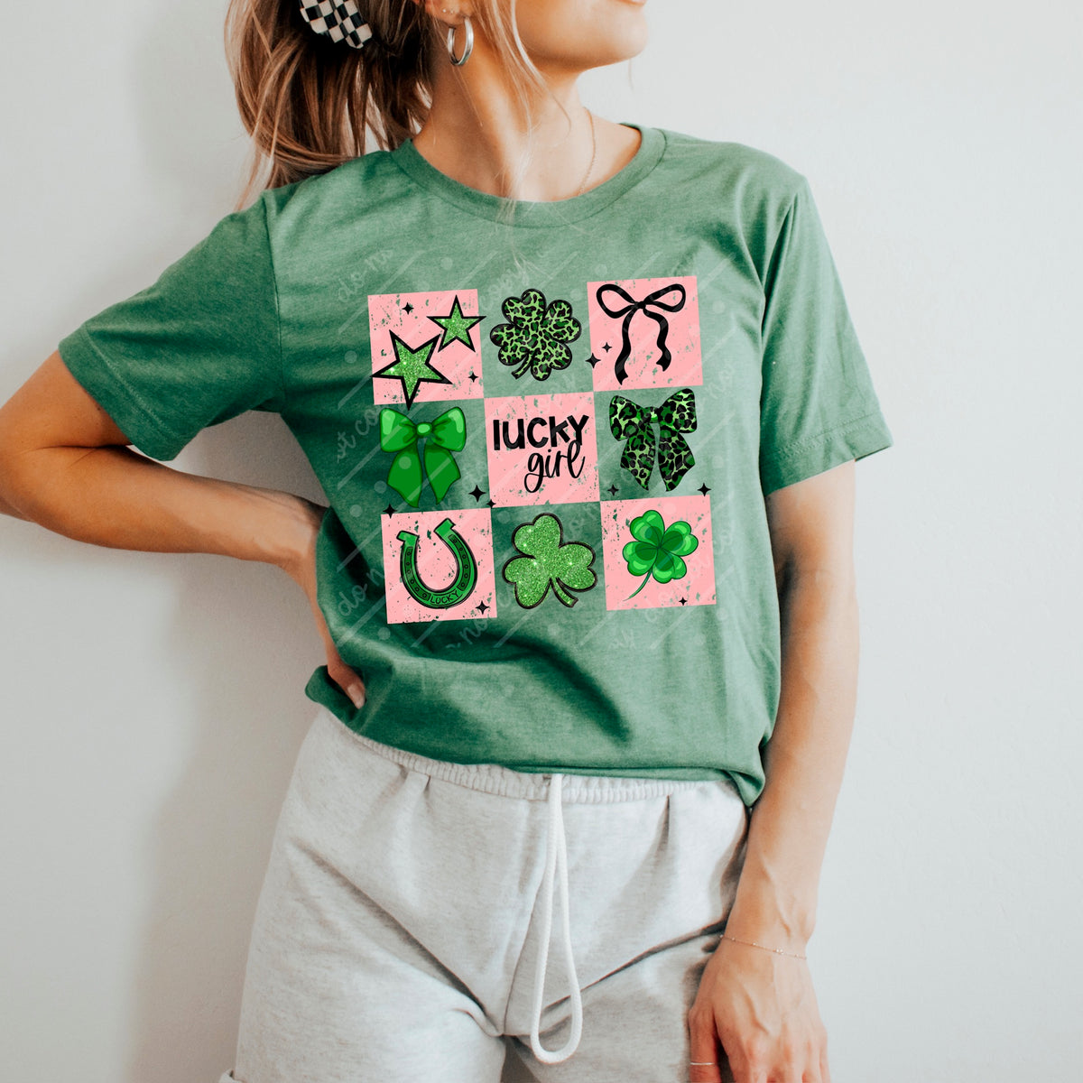 Lucky checker pink (exclusive) DTF Transfer