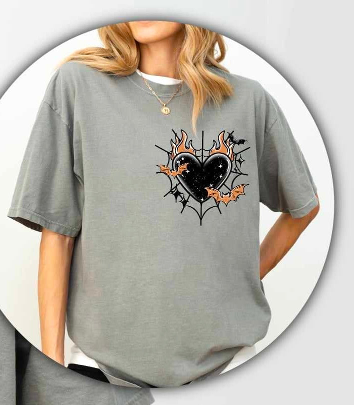 Heart black webs (CSC) 53554 DTF transfer