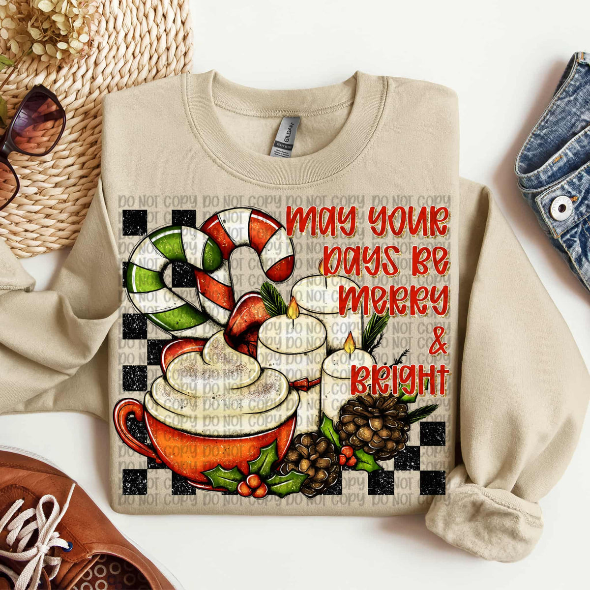 May your days be merry and bright (VP) DTF Transfer