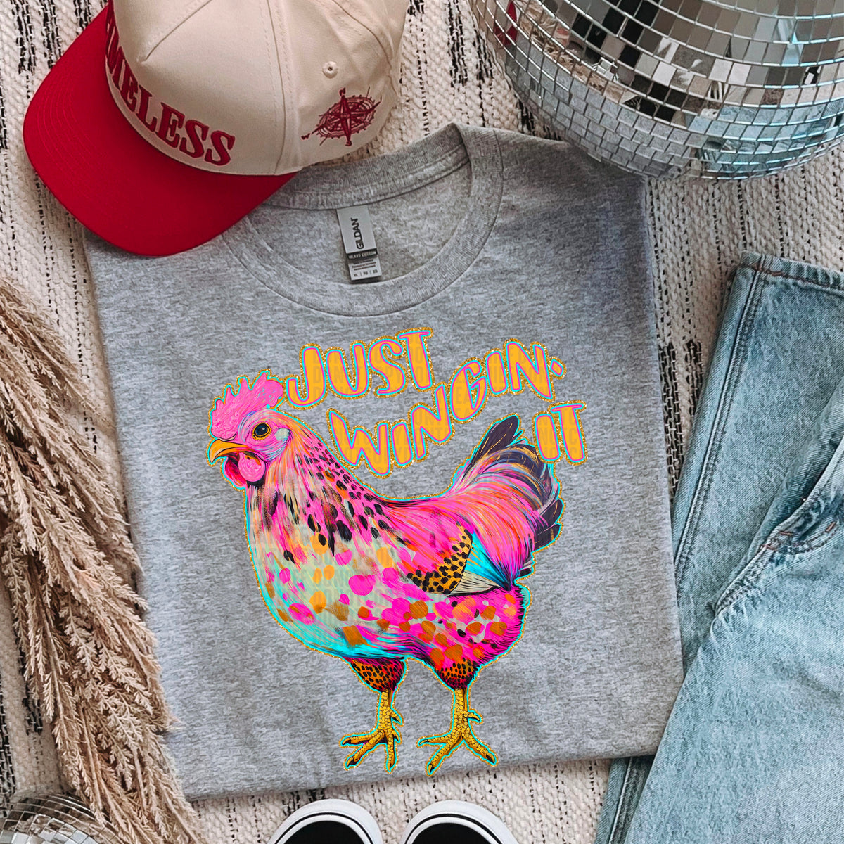 Just winging it chicken 97533 DTF transfer