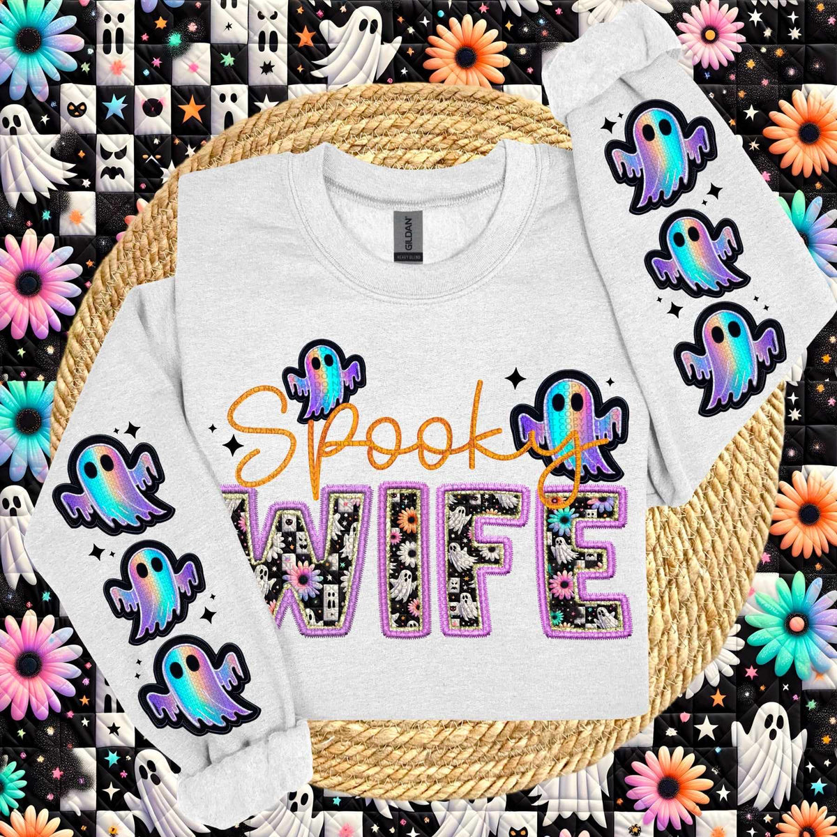 Spooky wife FRONT ONLY (HW) 62377 DTF transfer