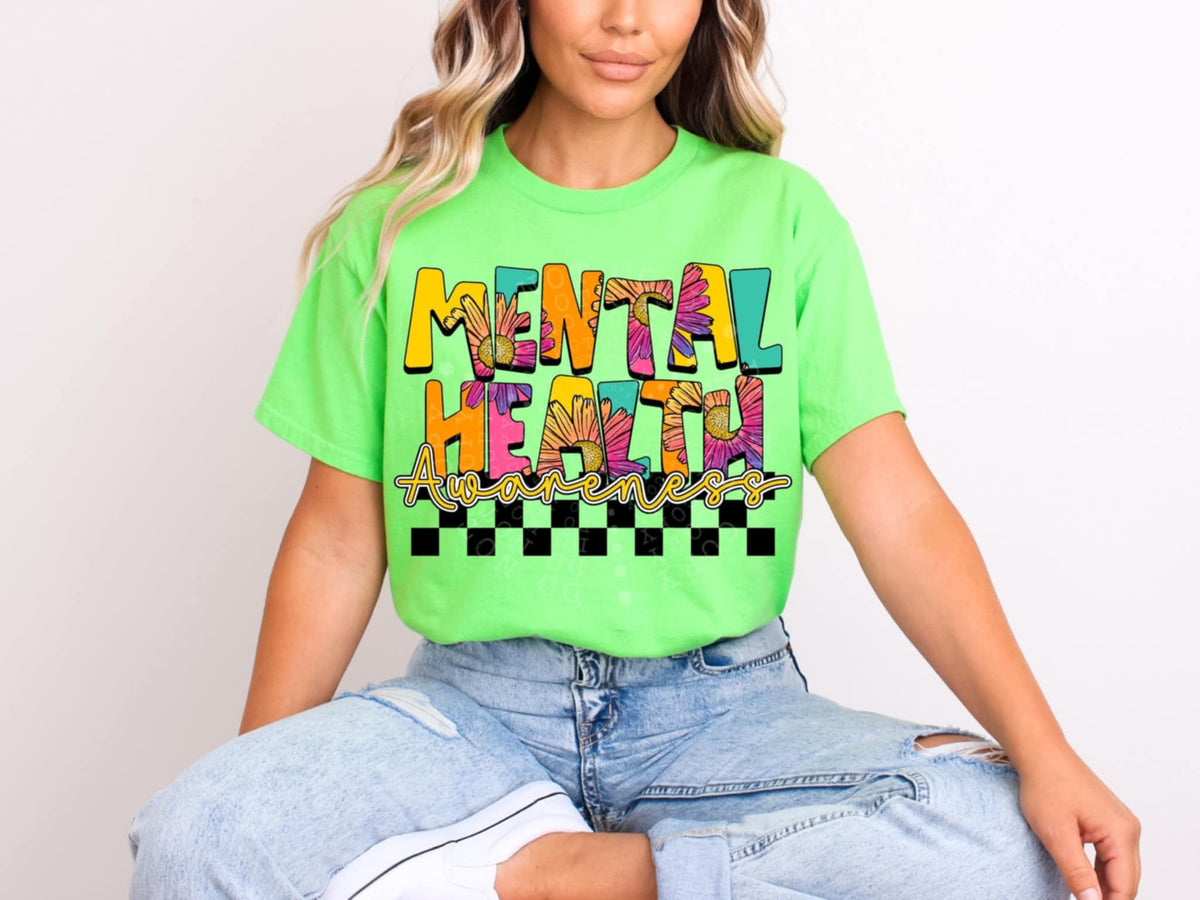 Mental health awareness 94077 DTF transfer