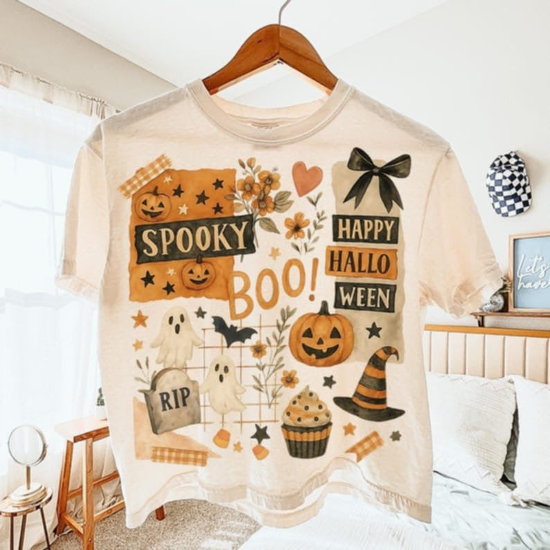 Boo Halloween cluster 107765 DTF transfer – Mud & Grace Transfers