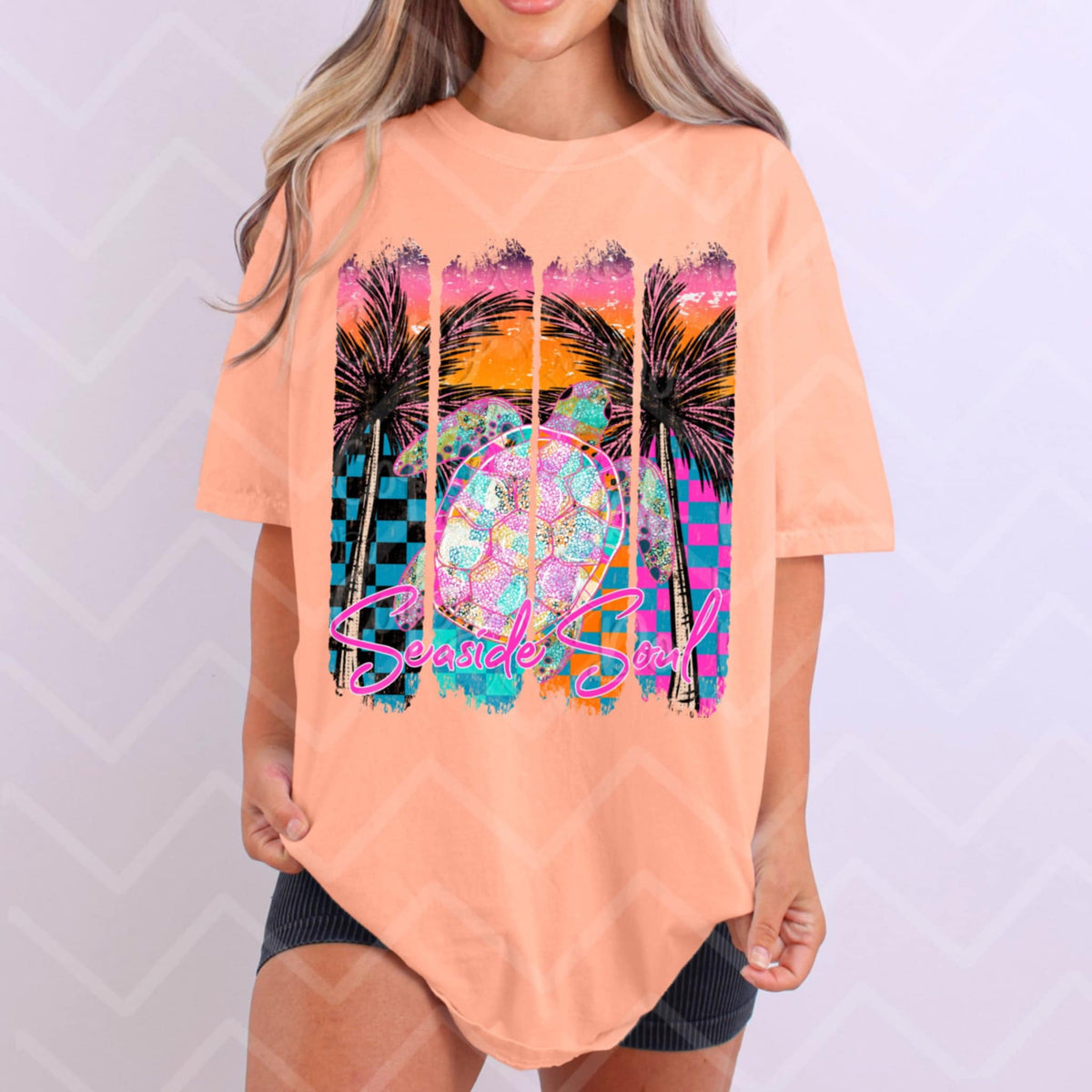 Seaside soul turtle (Virgo) 100200 DTF transfer
