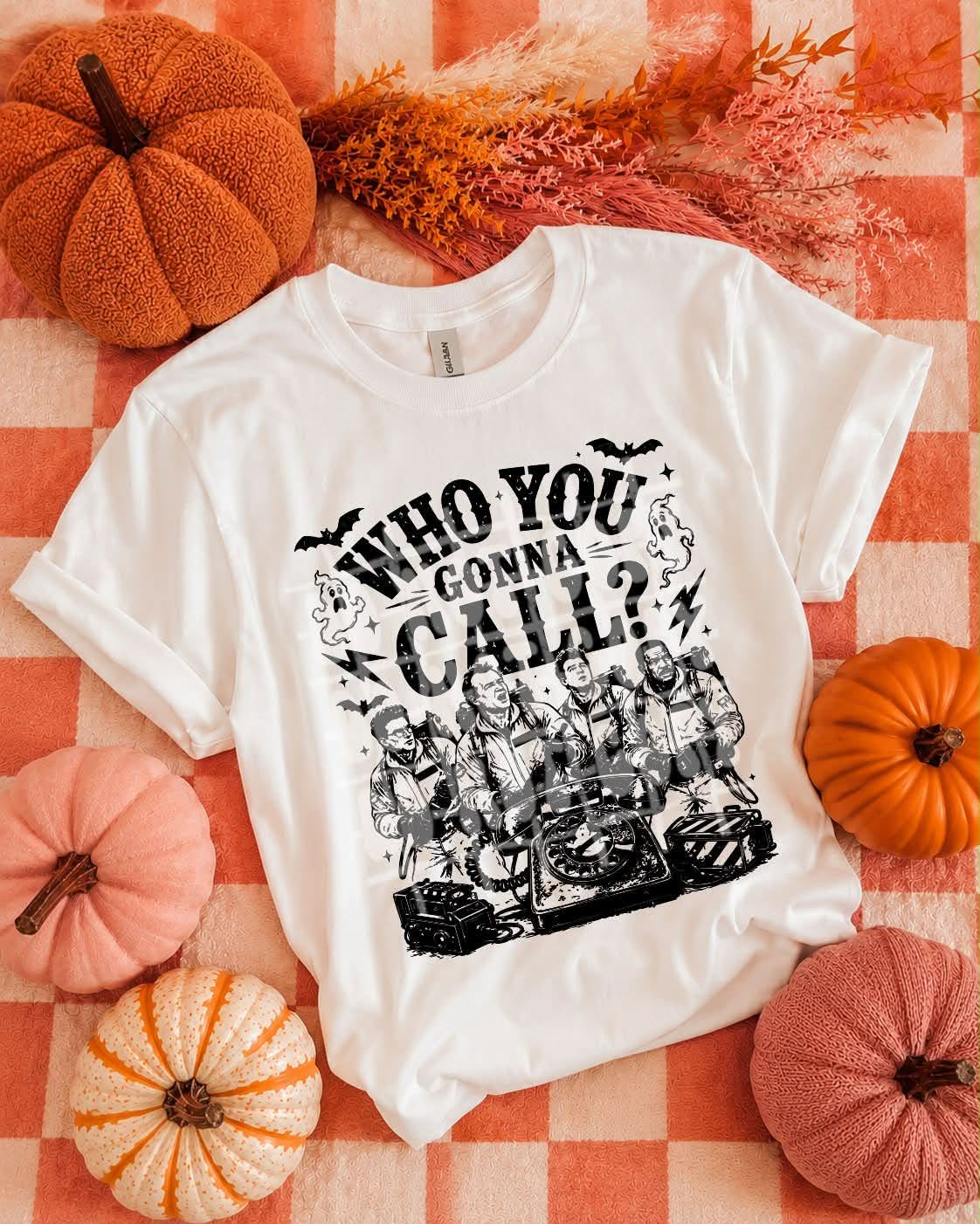 Who you gonna call (black) Sunday Special DTF transfer