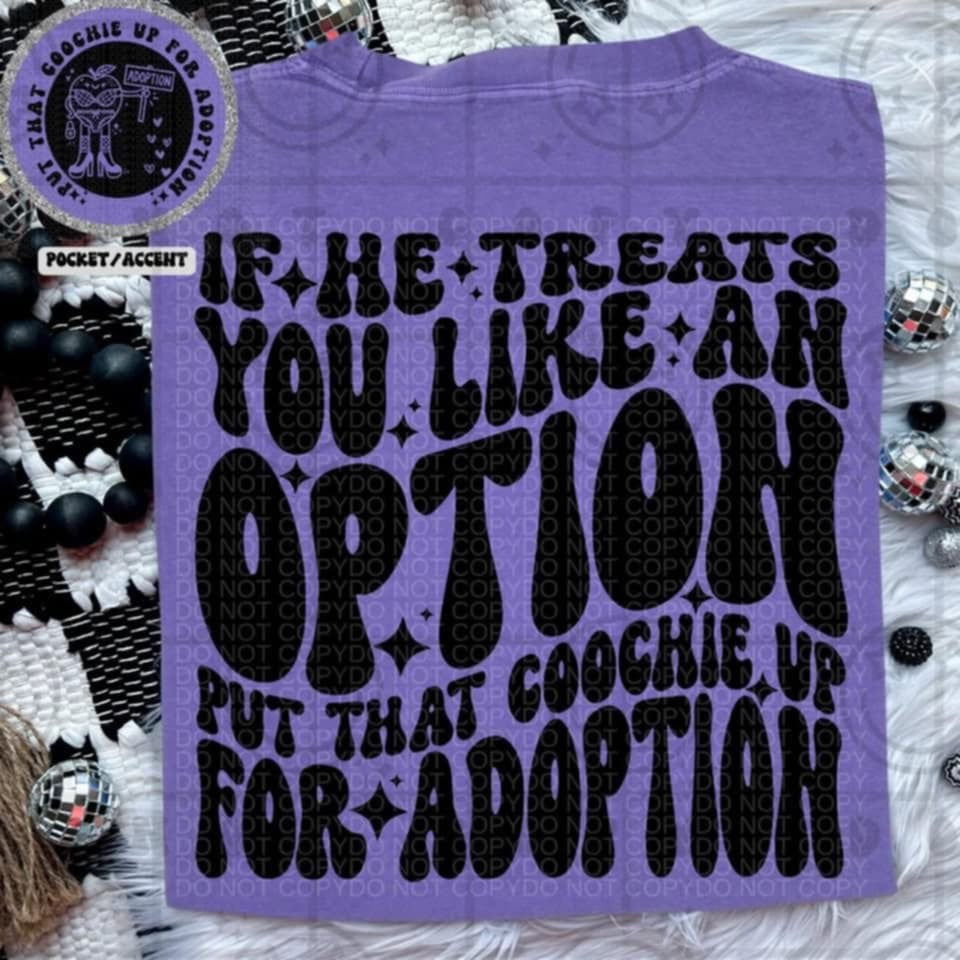 If he treats you like an option put that coochie up for adoption BACK 91166 DTF transfer