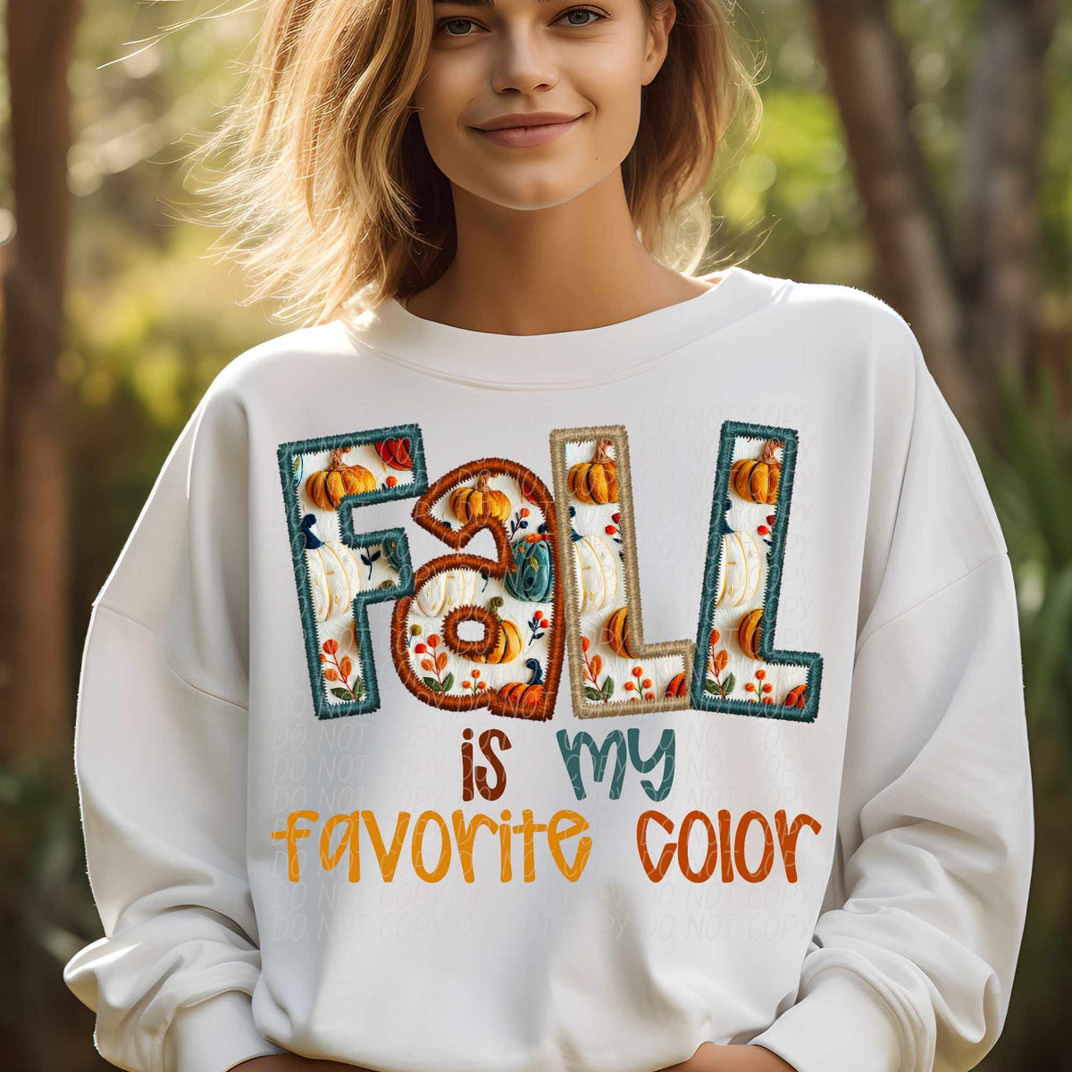 Fall is my favorite color bold font (CITY) 62340 DTF transfer