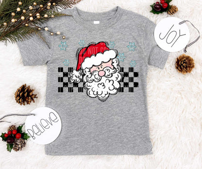 Light Santa blue snowflakes (caplinger) 73073 DTF transfer