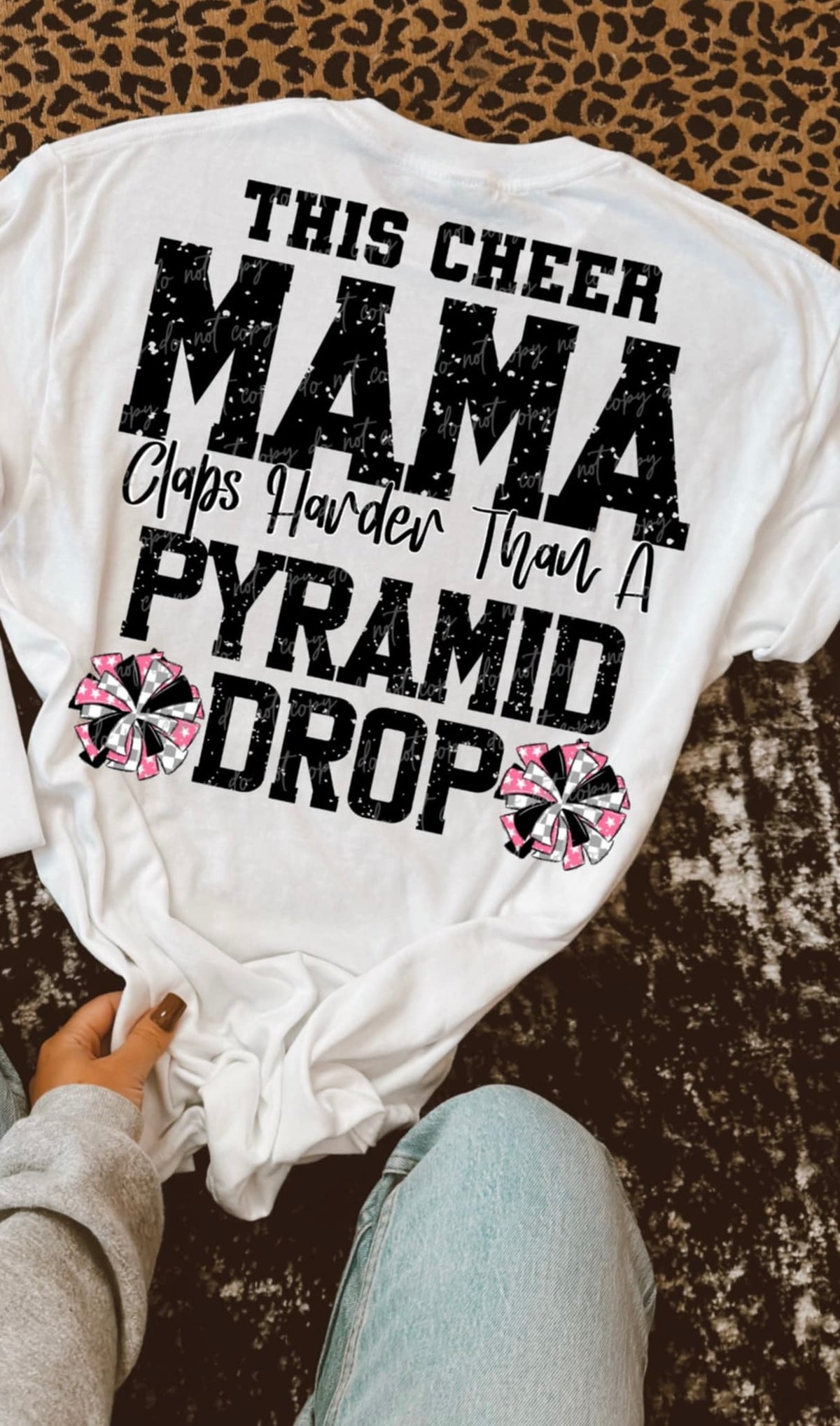 This cheer mama claps harder than a pyramid drop (VIRGO) 90622 DTF transfer