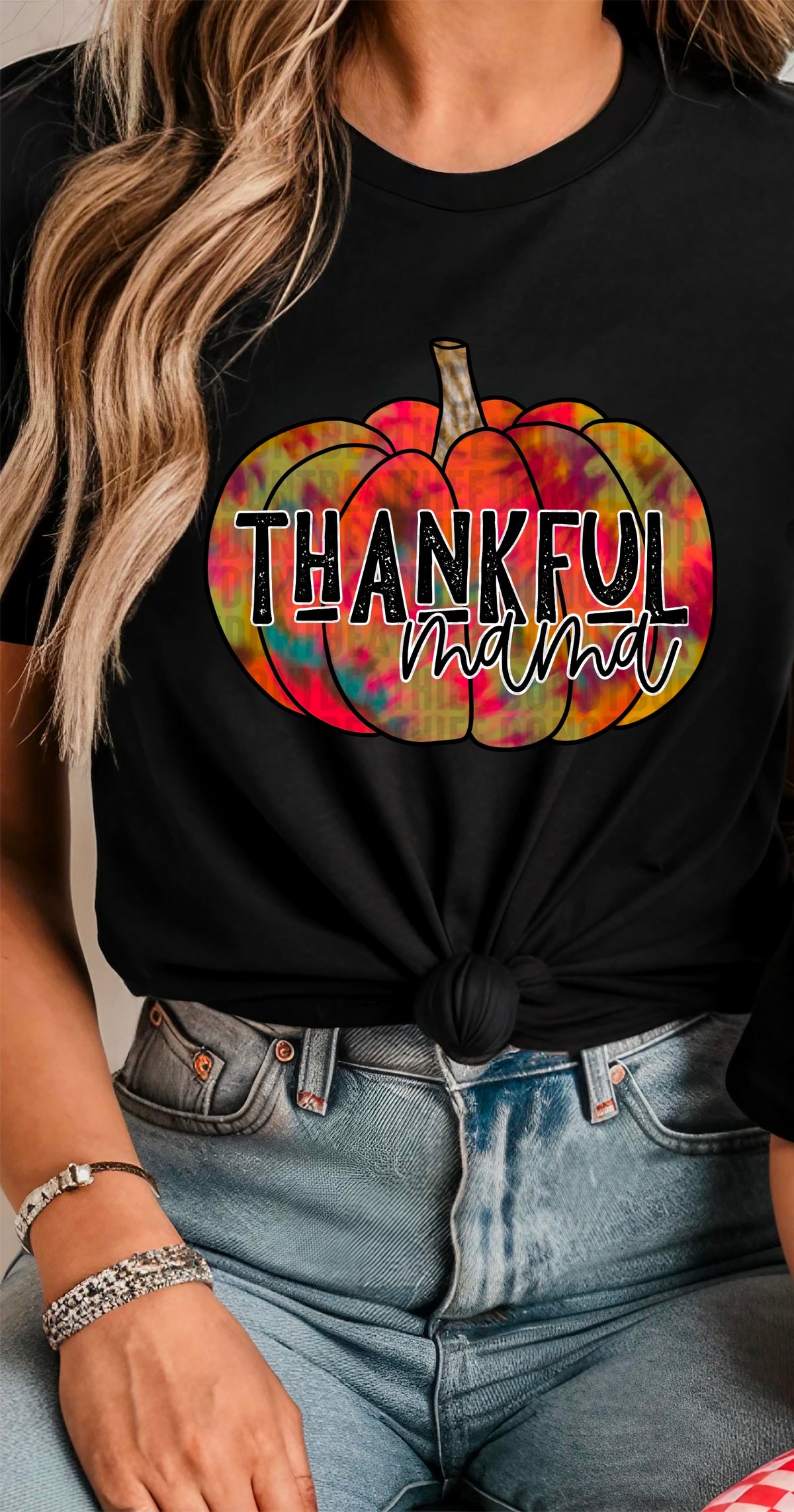 Thankful mama sleeve 103345 DTF transfer