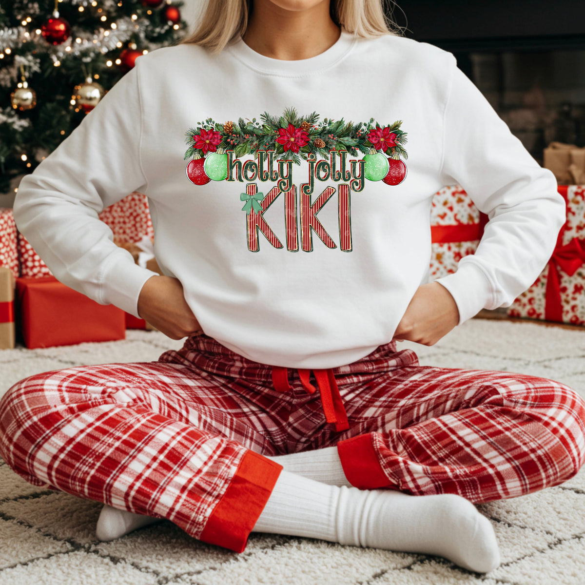 Holly Jolly Kiki (DDD) DTF transfer