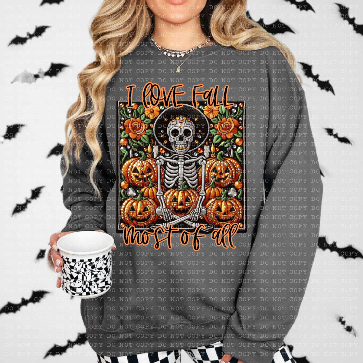 I love fall most of all skellie (ECHT) 53646 DTF transfer
