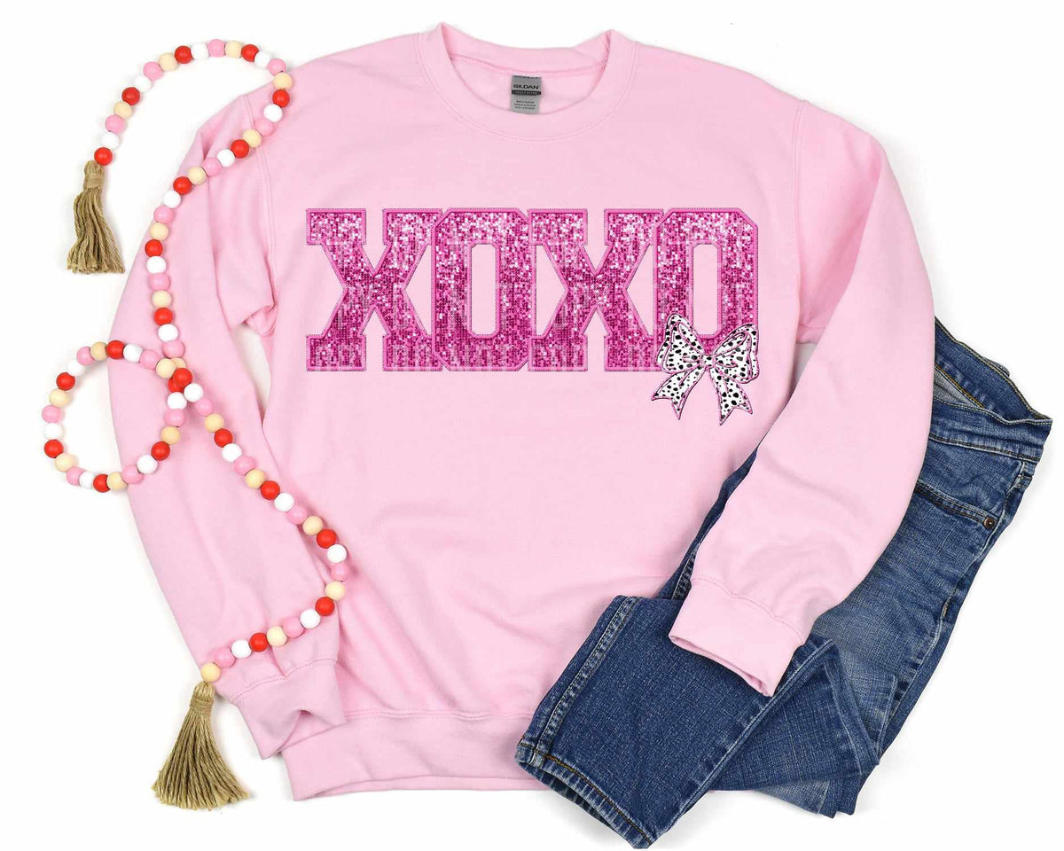 Xoxo silver bow (caplinger) 73084 DTF transfer