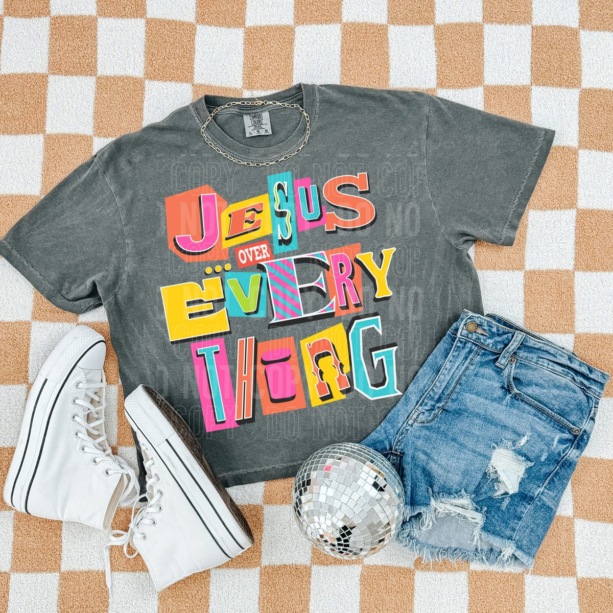 Jesus over everything (SBB) DTF transfer