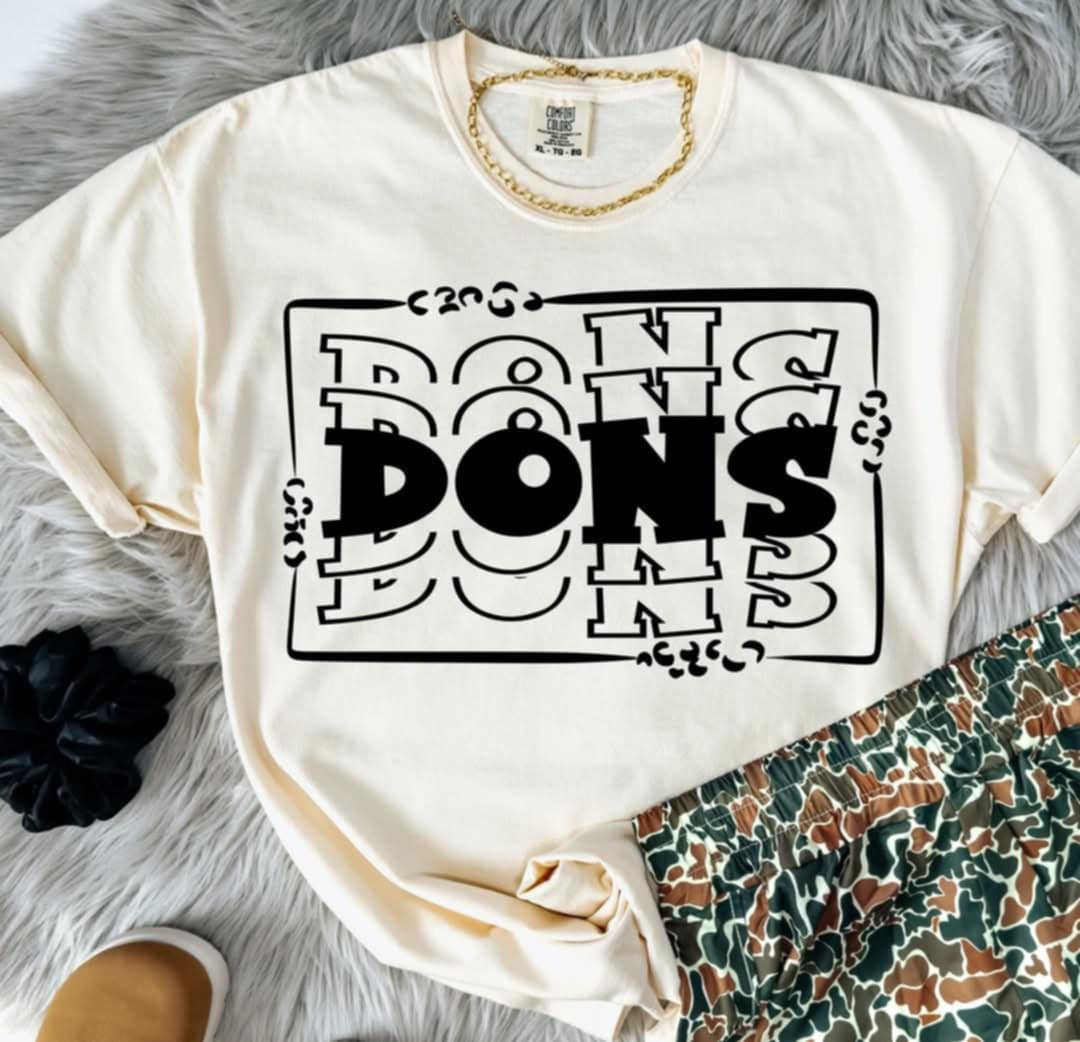 Dons stacked with frame (S&G) 98082 DTF transfer