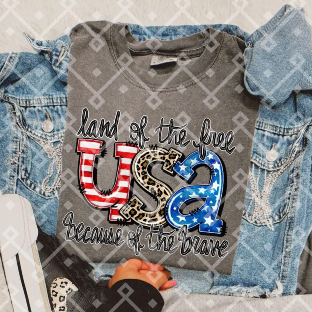 Land of the free USA (Crafti) 106418 DTF transfer