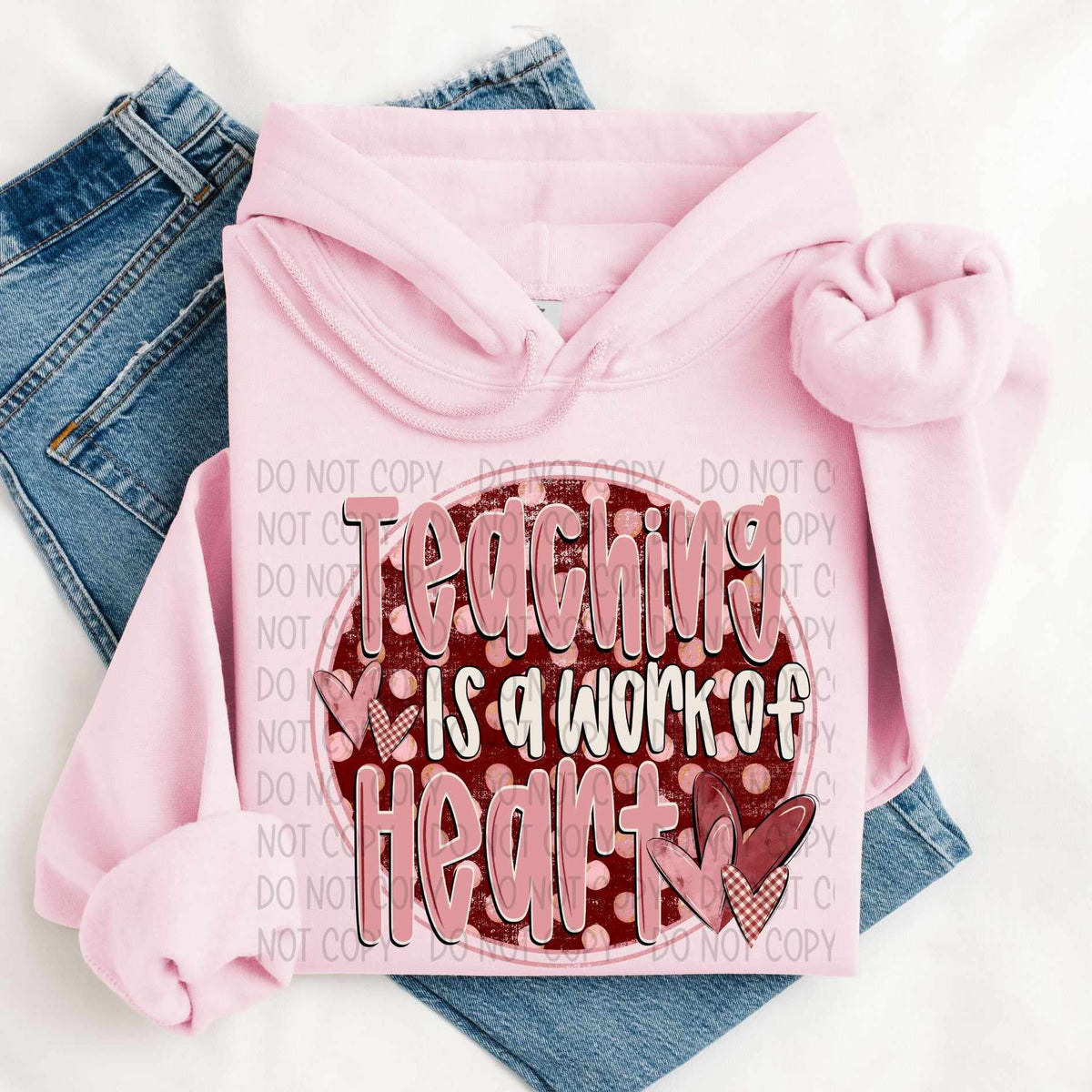 Teaching is a work of heart (SWD) 75663 DTF transfer