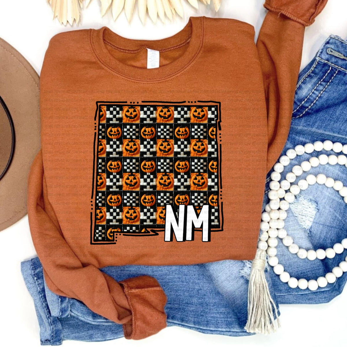 New Mexico pumpkin checker REVEL DTF transfer