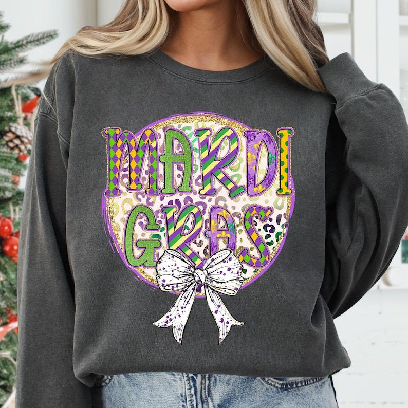 Mardi Gras circle 77682 DTF transfer
