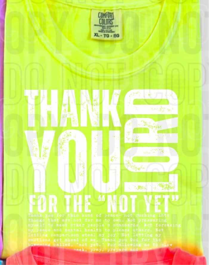 Thank you Lord for the not yet WHITE (SBB) DTF transfer