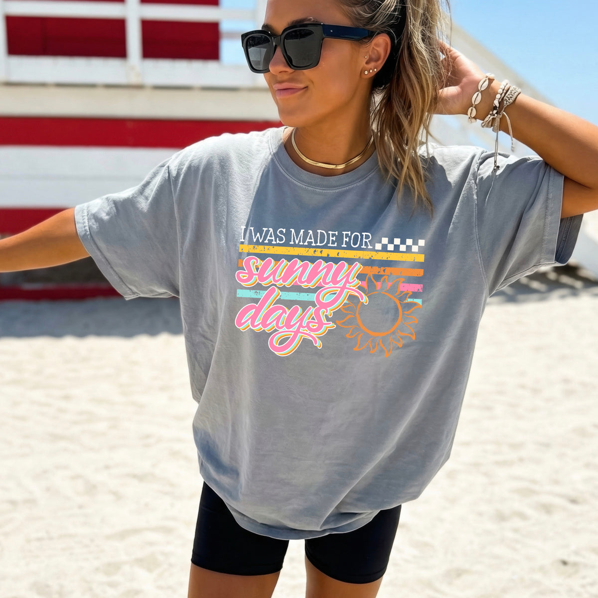 Made for sunny days white (CSC) DTF Transfer