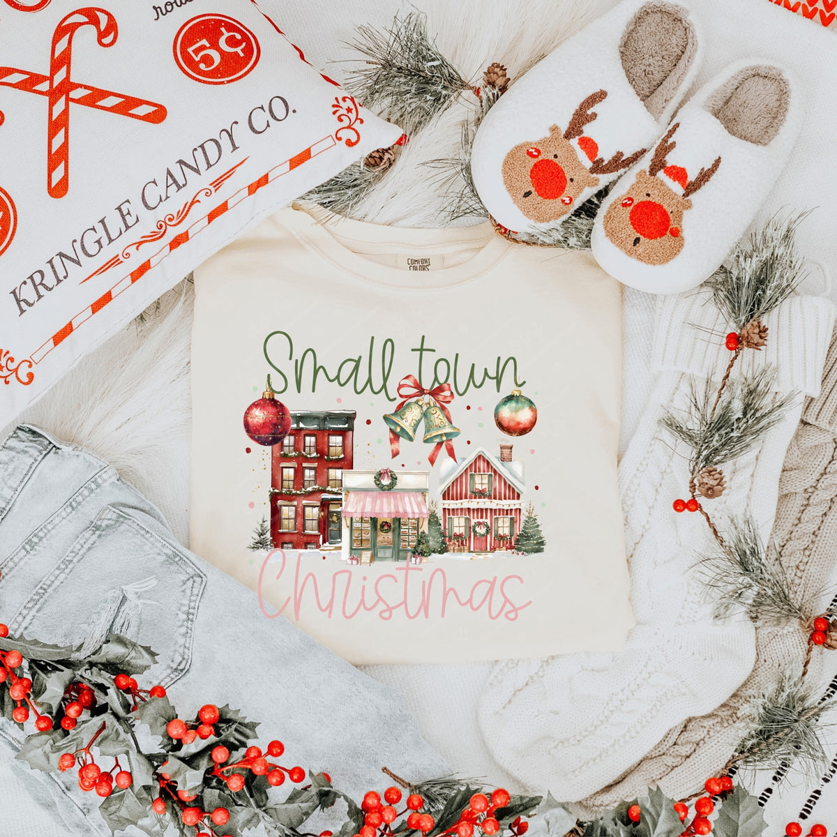 Small town Christmas town Sunday Special DTF transfer