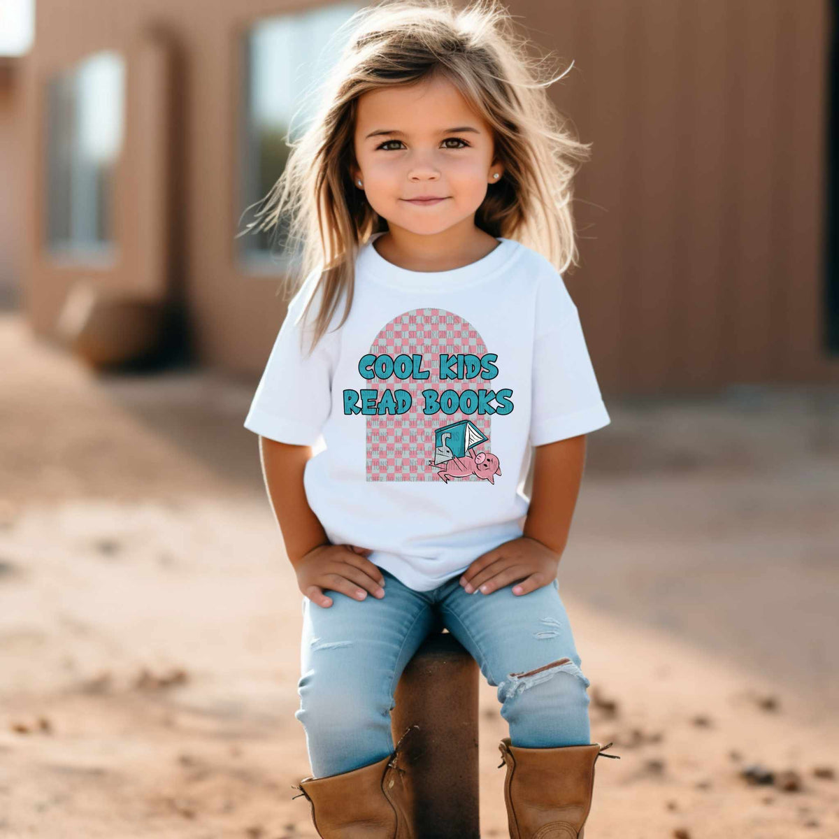 Cool kids read books pig (LANE) 50897 DTF transfer