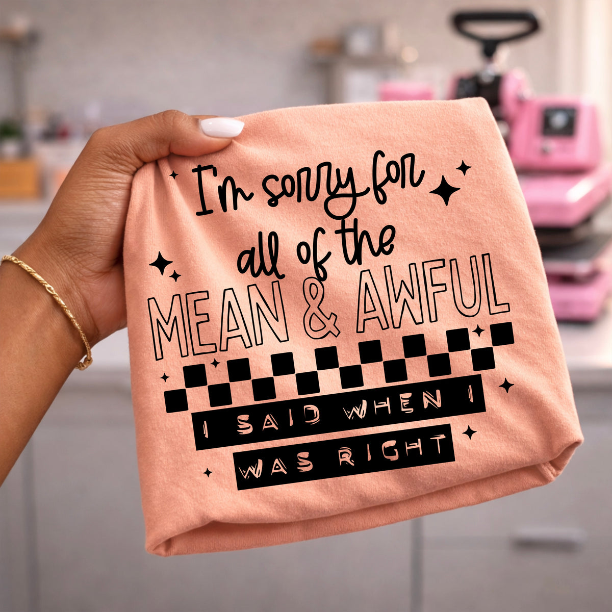Mean and awful things (black) (CSC) DTF Transfer
