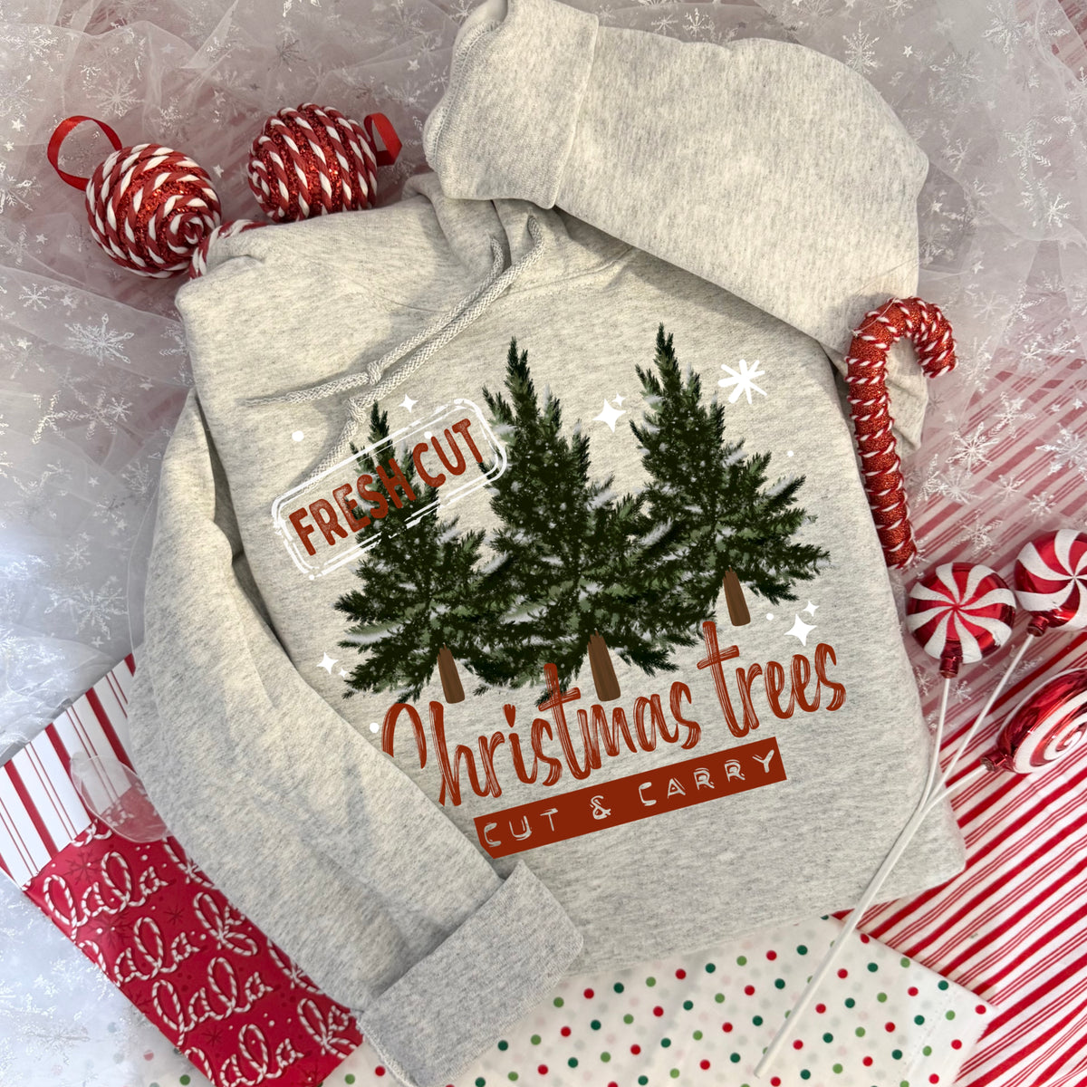 Fresh cut Christmas trees (csc) DTF Transfer