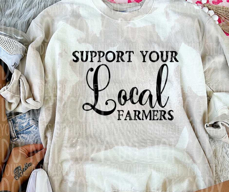 Support your local farmers (vintage) 53758 DTF transfer