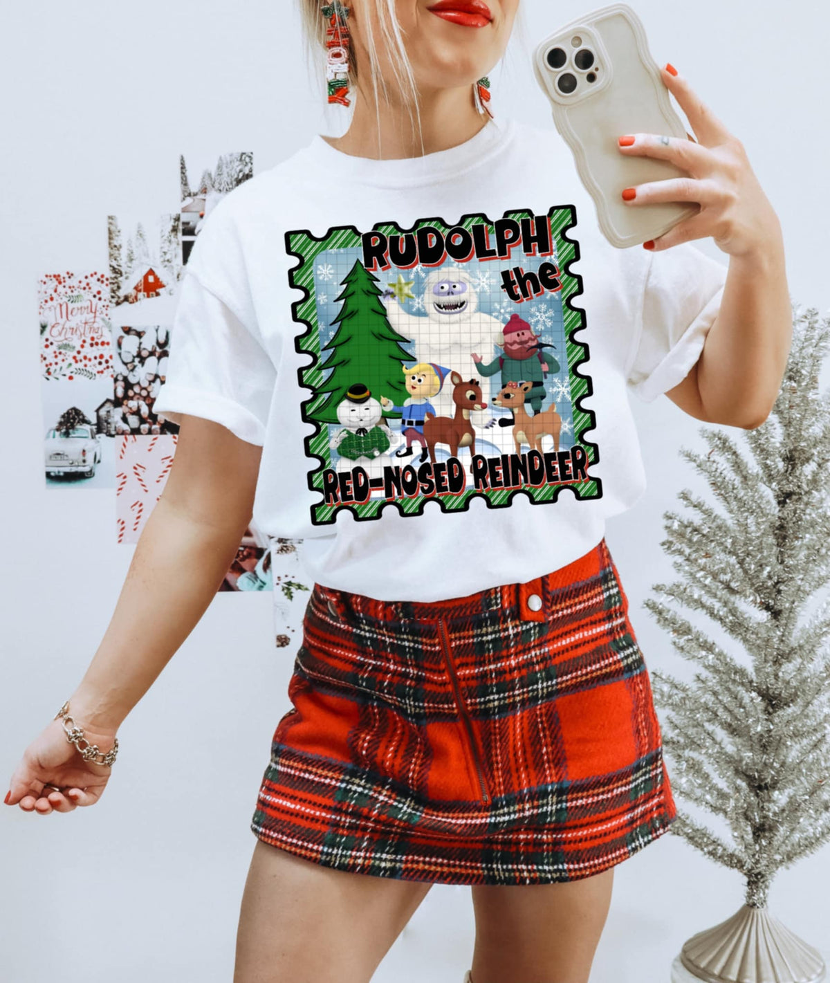 Reindeer and friends Stamp (DD) DTF transfer