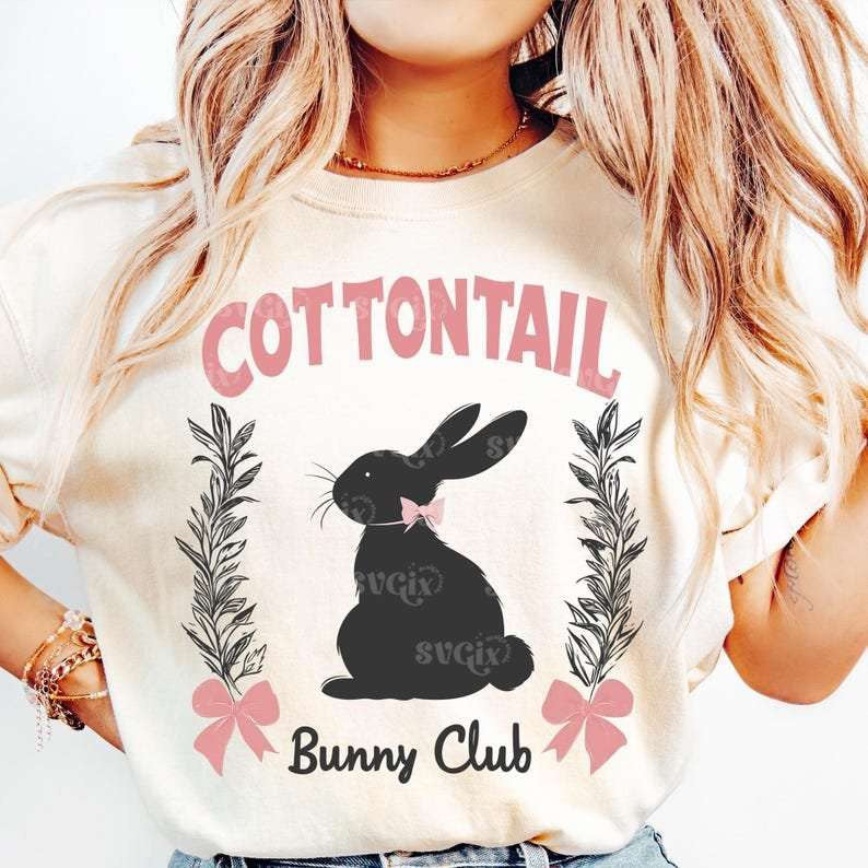 Cottontail bunny club 80207 DTF transfer