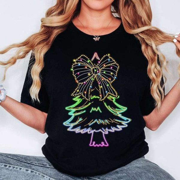 Neon tree outline 67938 DTF transfer