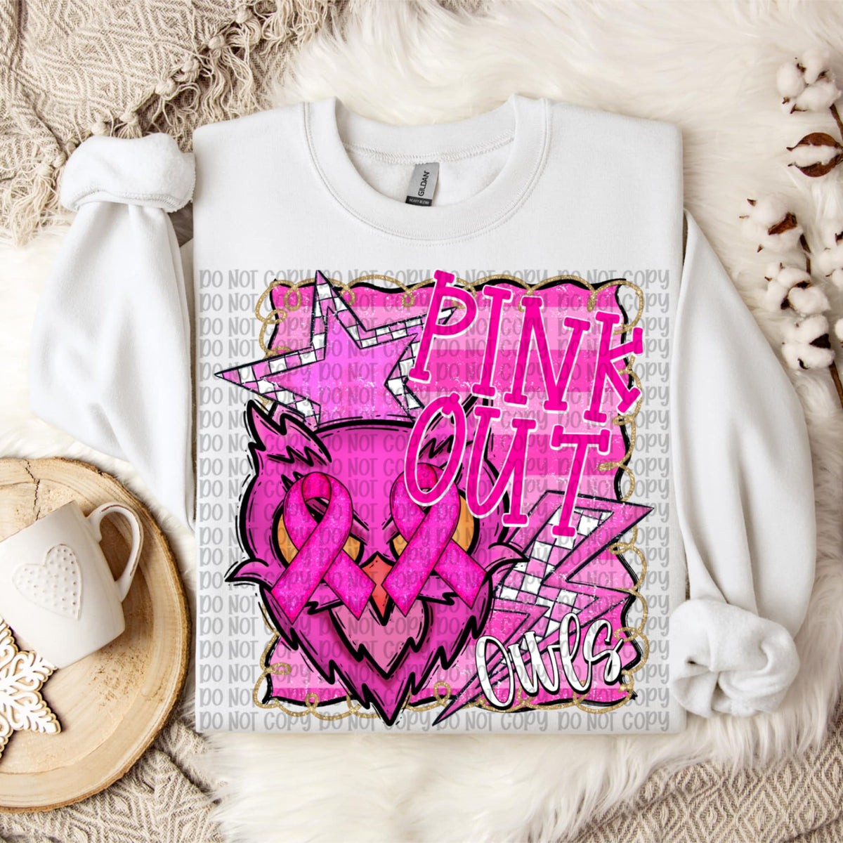 Pink Out Owls (VP) DTF Transfer