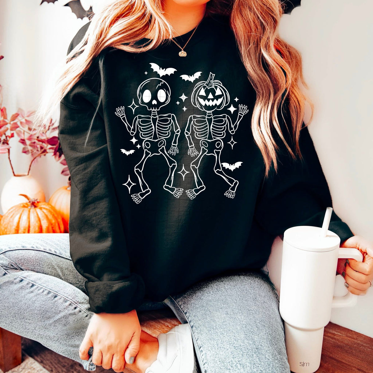 Halloween Skellies (single color WHITE) CSC DTF transfer