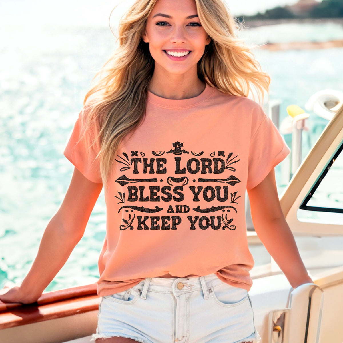 The lord bless you and keep you 95491 DTF transfer