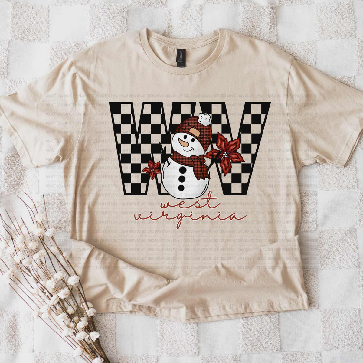 West Virginia snowman checker (REVEL) DTF Transfer