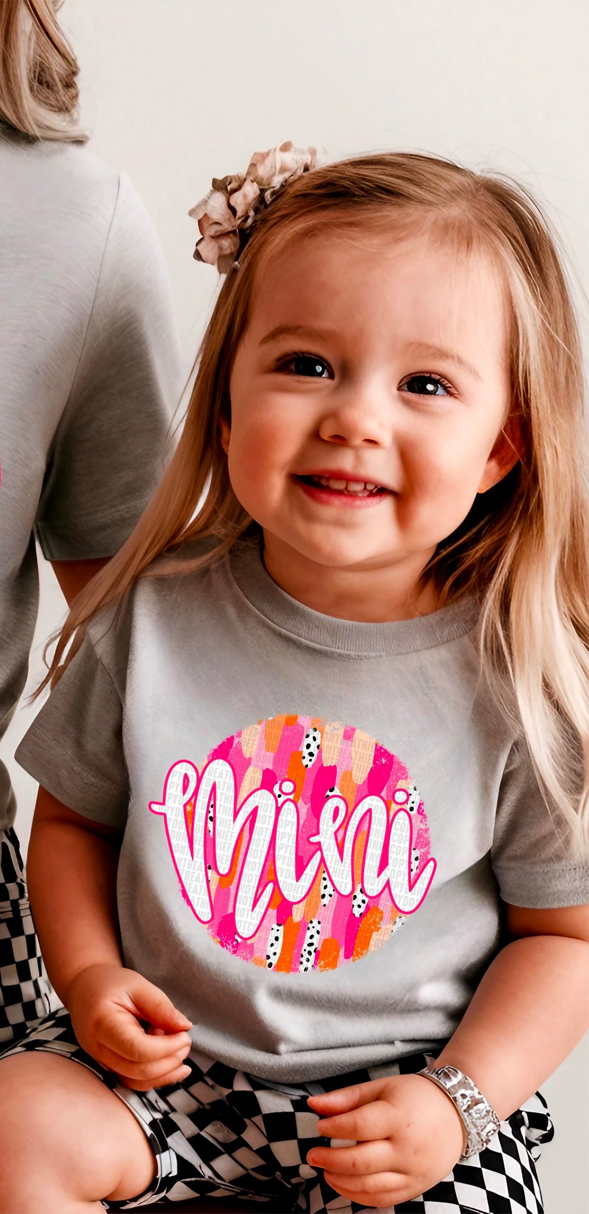 Mini pink brushstroke 93703 DTF transfer