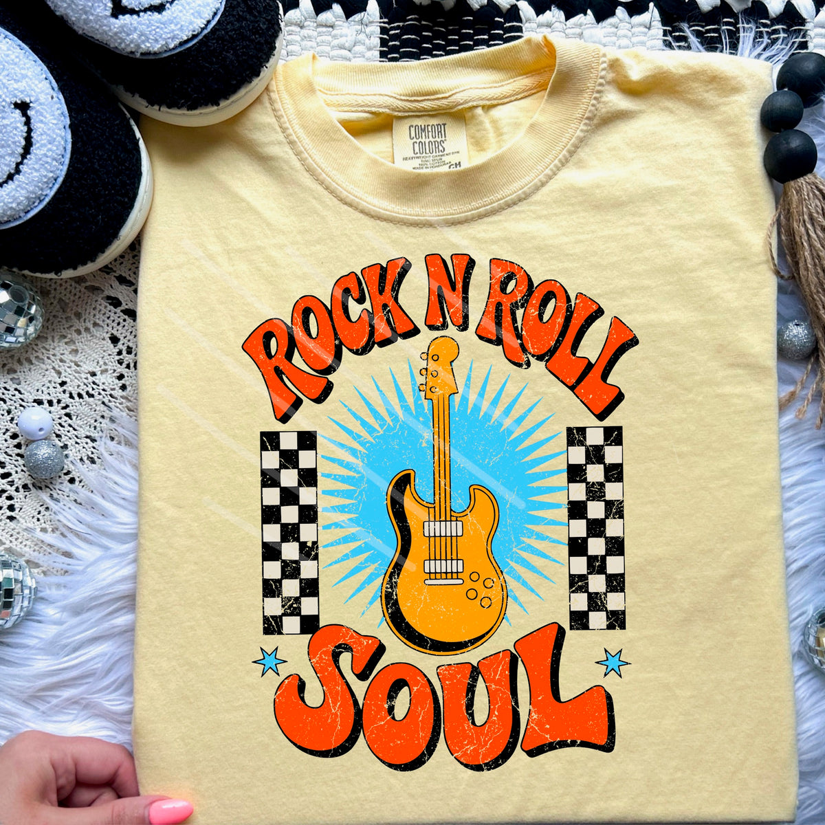 Rock N Roll Soul DISTRESSED (saved) 110498 DTF transfer