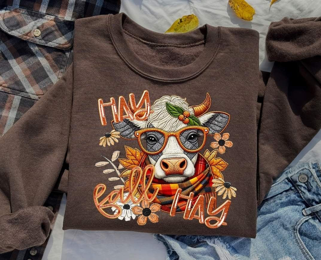 Hay hay cow (SSD) 60827 DTF transfer